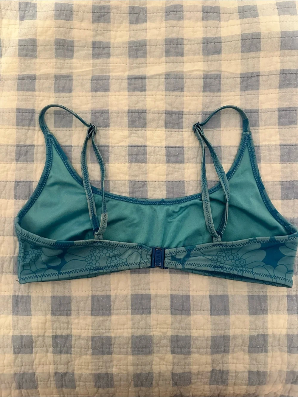 Triangl Swimwear Blue Floral Bikini Top | M
